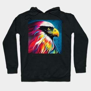 American Eagle in Striking Rainbow Colours Hoodie